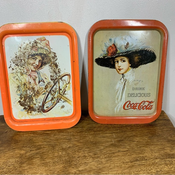 Coca Cola Other - 1980s Coca Cola trays